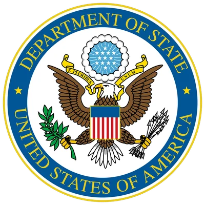 U.S. Dept of State logo – United States federal foreign affairs department